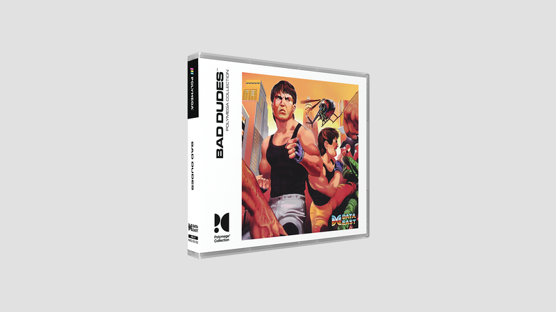 Image of the Game Box for the Bad Dudes Polymega Collection game